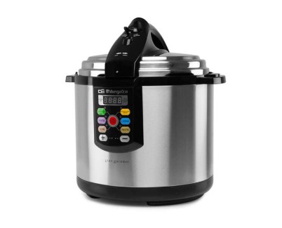 Orbegozo HPE 8075 Olla a Presion Electrica Ultra Rapida - Temporizador Programable - Menus Pre-Configurados - Seguridad y Ahorro Energetico