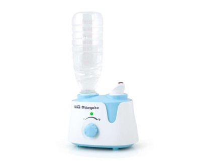 Orbegozo HU 1000 Humidificador de Botella Elimina Olores y Humedece el Ambiente Salida de Vapor Regulable - Adaptador para Botellas - Parada Automatica por Deposito Vacio Potencia 12W