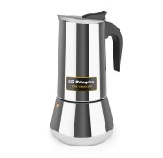 Orbegozo KFI 1260 Cafetera Italiana de Acero Inoxidable - Capacidad para 12 Tazas - Mango Ergonomico - Compatible con Estufas de Gas - Electricas - de Ceramica E Induccion