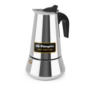 Orbegozo KFI 660 Cafetera Italiana de Acero Inoxidable - Capacidad para 6 Tazas - Compatible con Diferentes Tipos de Cocinas - Asa Ergonomica para un Manejo Seguro