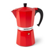 Orbegozo KFR 1240 Cafetera de Aluminio - Prepara 12 Tazas de Cafe en Minutos - Compatible con Diferentes Tipos de Cocinas - Mango Ergonomico y Valvula de Seguridad - Facil de Limpiar y Mantener