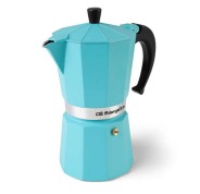 Orbegozo KFV 1245 Cafetera de Aluminio - Prepara 12 Tazas de Cafe en Minutos - Compatible con Diferentes Tipos de Cocinas - Mango Ergonomico y Valvula de Seguridad - Facil de Limpiar y Mantener