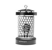 Orbegozo LO 8005 Estufa Electrica Compacta y Segura - Potencia 400W - Gancho Incorporado - Rejilla de Seguridad - 2 Niveles de Calor - 145x250x155mm - Color negro