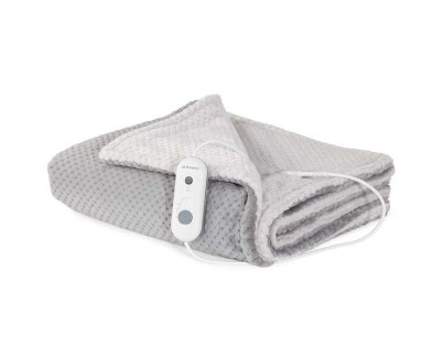 Orbegozo MAH 2050 Manta Electrica Confort Gris y Blanco - Calor Uniforme y Persistente - Proteccion contra Sobrecalentamiento - Tejido de Microfibras de Alta Calidad - 3 Niveles de Temperatura