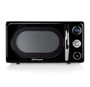 Orbegozo MIG 2044 Microondas con Grill - Potencia 700W, Grill 900W - Capacidad 20L - 10 Niveles de Potencia - Temporizador Digital - Diseño Vintage - Color Negro