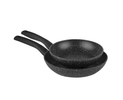 Orbegozo Pack 2 Sartenes Aluminio Forjado - Alta Calidad y Resistencia - Superficie Antiadherente - Ideal para Sorprender con Nuevas Recetas