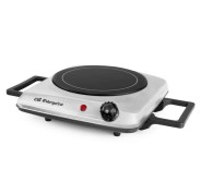 Orbegozo PCE 4050 Placa Vitroceramica Portatil - Manten la Comida Caliente en Cualquier Lugar - Compatible con Todo Tipo de Materiales - Potencia de 1200W - Facil de Regular con Termostato