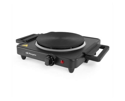 Orbegozo PE 2815 Placa Electrica Plegable - Alto Rendimiento 1500W - Asas Plegables - Indicador Luminoso - Sistema de Seguridad Anti-Sobrecalentamiento