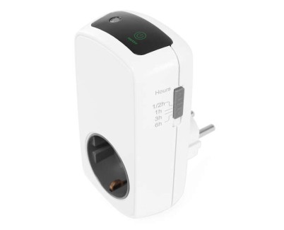 Orbegozo Pg 50 Programador Analogico Eficiente - Panel Tactil LED - Temporizador 30min a 6 Horas - Potencia Maxima 3680W - Ahorro Energetico