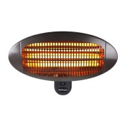 Orbegozo PHF 26 Estufa de Cuarzo para Exterior - Potencia 2000W - Proteccion IP-X4 - 3 Niveles de Calor - Color gris oscuro