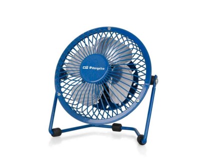 Orbegozo PW 1026 Mini Ventilador de Sobremesa - Potente y Silencioso - Conexion USB 2 en 1 - Aspas Metalicas de 10cm