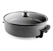 Orbegozo PZ 8100 Olla Paellera Pizza-Pan - Reemplaza tu Bateria de Ollas con Esta Versatil Olla Electrica - Capacidad para Grandes Comensales - Distribucion Uniforme del Calor y Facil Limpieza