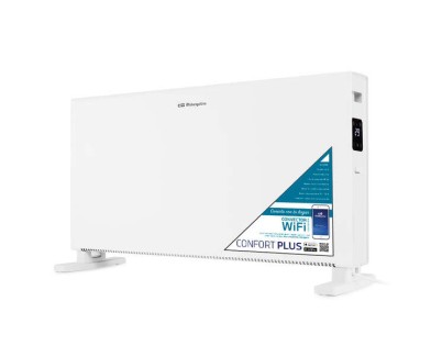 Orbegozo REW 2050 Convector Wifi - Control Inteligente Desde la App - Potencia de 2000W - Temporizador 24H - Proteccion contra Sobrecalentamiento - Pantalla LED Tactil - IP-24 para Uso en Ba&ntilde;os