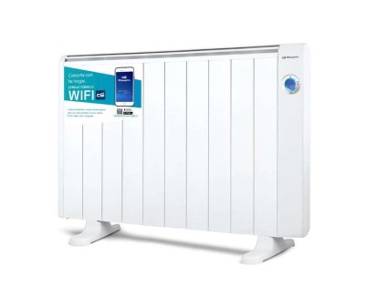 Orbegozo RRW-1800 Emisor Termico Wifi RealWarm Elements - Control por Voz con Google Assistant y Alexa - Programacion Diaria y Semanal - Funcion Deteccion de Ventanas Abiertas - Display Digital LCD