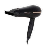 Orbegozo Secador Plegable Profesional - Potencia y Comodidad en un Diseño Compacto - 3 Niveles de Temperatura - 2 Velocidades - Pulsador de Aire Frio - Difusor y Concentrador