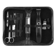Orbegozo Set Masculino de Viaje Corta Pelos - Completo Kit de Aseo Personal para Hombres - Recorta y Afeita Todas Las Areas del Cuerpo - Funcionamiento Seco-Humedo - Alta Calidad y Portabilidad