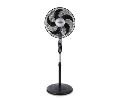 Orbegozo SF 0149 Ventilador de Pie Clasico - Potente y Economico - 3 Velocidades - Funcion Oscilante - Altura Regulable - Dise&ntilde;o Cromado
