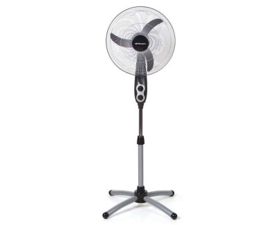 Orbegozo SF 0156 Ventilador de Pie Potente y Eficiente - Amplia Cobertura con Oscilacion Oval - Altura Ajustable - Cabezal Multiorientable - Facil de Manipular - Recogecables