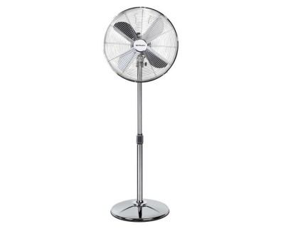 Orbegozo SF 3345 Ventilador de Pie Clasico - Potente y Economico - 3 Velocidades de Ventilacion - Altura Regulable - Diseño Cromado