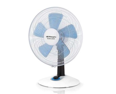 Orbegozo TF 0148 Ventilador de Sobremesa con 4 Velocidades - Modo Silent y Turbo - Diseño Compacto y Mando Luminoso LED - Ideal para Dormitorio o Salon