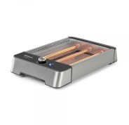 Orbegozo TO 2030 Tostadora Horizontal de Acero Inoxidable 600W -  6 Posiciones de Tueste - Para Cualquier tipo de Pan - Bandeja Recoge Migas - Temporizador con Señal Acustica