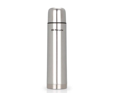 Orbegozo TRL 10060 Termo Inoxidable - Mantiene Liquidos Frios por 24H y Calientes por 12H - Capacidad 1000ml - Tapon Dosificador - Antioxidante y sin Olores