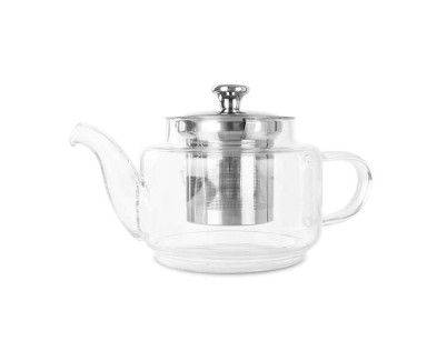 Orbegozo TTC 700 Tetera de Vidrio Borosilicato - Resistente al Calor - Filtro y Tapa de Acero Inoxidable - Capacidad 700ml