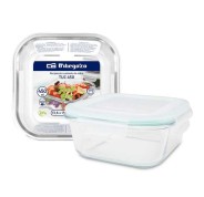 Orbegozo TUC Serie - Recipientes de Vidrio Cuadrados - Conserva - Cocina y Congela tus Alimentos con Resistencia y Durabilidad - Capacidad 0.75L - Apto para Horno y Microondas