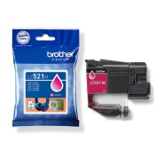 Original Brother LC-521 Magenta Cartucho de Tinta Pigmentada LC521M para Brother DCP-J1260W / DPC-J1310DW / DCP-J1360DW / DCP-J1460DW