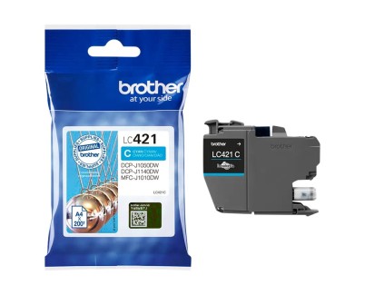 Original Brother LC421 Cyan Cartucho de Tinta - LC421C