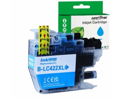 Compatible Brother LC-422XL Cyan Cartucho de Tinta LC422XLC para Brother MFC-J5340DW, MFC-J5345DW, MFC-J5740DW, MFC-J6540DW, MFC-J6940DW