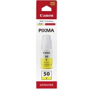 Original Canon GI-50 Amarillo Botella de Tinta - GI50Y / 3405C001 para Pixma G5050, G6050, G7050, GM2050, GM4040, GM4050