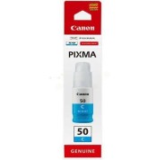 Original Canon GI-50 Cyan Botella de Tinta - GI50C / 3403C001 para Pixma G5050, G6050, G7050, GM2050, GM4040, GM4050