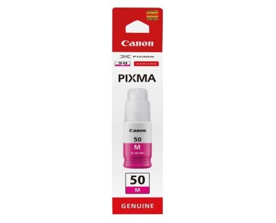 Original Canon GI-50 Magenta Botella de Tinta - GI50M / 3404C001 para Pixma G5050, G6050, G7050, GM2050, GM4040, GM4050