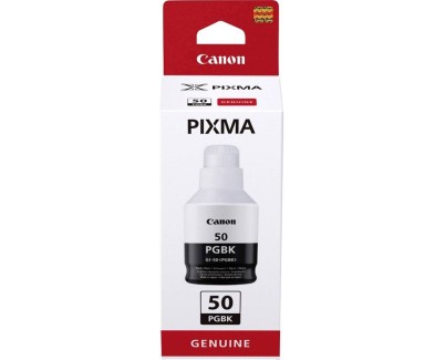 Original Canon GI-50 Negro Botella de Tinta - GI50PGBK / 3386C001para Pixma G5050, G6050, G7050, GM2050, GM4040, GM4050