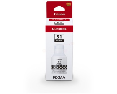 Original Canon GI51 Negro Botella de Tinta - GI51PGBK / 4529C001 para Pixma G1520, G1560, G2520, G2560, G3520, G3560