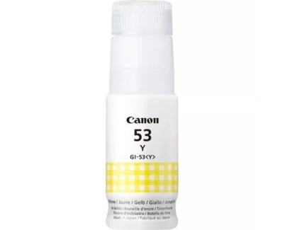 Original Canon GI53 Amarillo Botella de Tinta - GI-53Y / 4690C001 para Pixma G550, G650