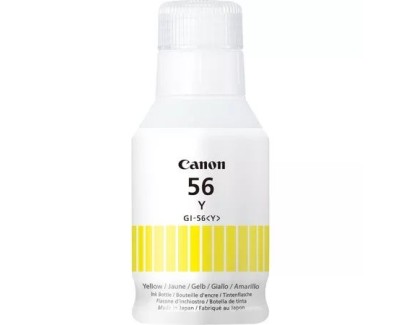 Original Canon GI56 Amarillo Botella de Tinta Pigmentada - GI-56Y / 4432C001 para Maxify GX6050, GX7050