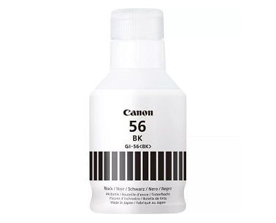 Original Canon GI56 Negro Botella de Tinta Pigmentada - GI-56BK / 4412C001 para Maxify GX6050, GX7050