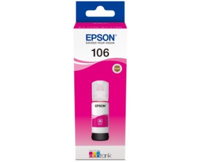 Original Epson 106 Magenta - Botella de Tinta C13T00R340