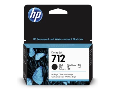 Original HP 712 Negro Cartucho de Tinta - 3ED70A