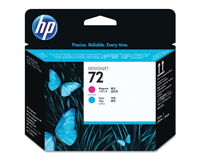 Original HP 72 Cabezal de Impresión - Cyan y Magenta - C9383A