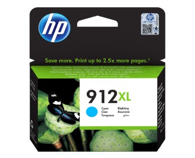 ORIGINAL HP 912XL CYAN CARTUCHO DE TINTA 3YL81AE
