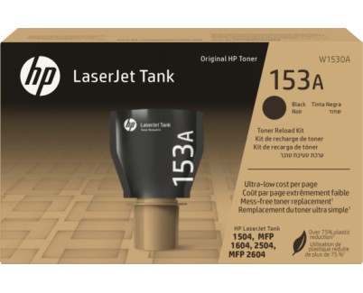 Original HP W1530A / 153A Negro Kit de Recarga de Toner para HP LaserJet Tank 1504, 2504, MFP 1604, MFP 2604