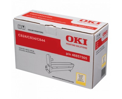 Original OKI C824 / C834 / C844 Amarillo Tambor de Imagen 46857505 (Drum)