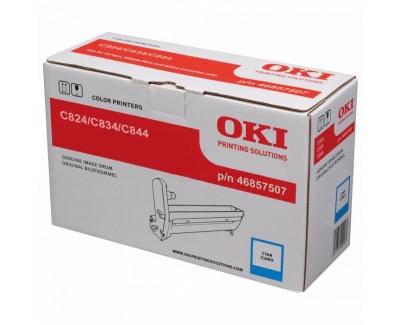 Original OKI C824 / C834 / C844 Cyan Tambor de Imagen 46857507 (Drum)