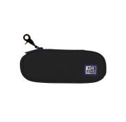 Oxford B-Hook Estuche Semirrigido Portatodo - 1 Compartimento - Gancho para Colgar - Bolsillo Interior de Rejilla - Fabricado en Material Reciclado - Color Negro