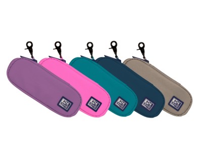 Oxford B-Hook Estuche Semirrigido Portatodo - 1 Compartimento - Gancho para Colgar - Bolsillo Interior de Rejilla - Fabricado en Material Reciclado - Colores Surtidos