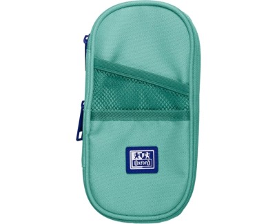 Oxford B-Max Estuche Portatodo Expandible - 1 Compartimento de Gran Capacidad - 2 Bolsillos Exteriores - Fabricado en Material Reciclado - Color Ice Mint