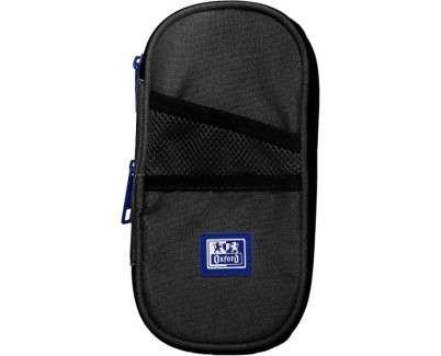 Oxford B-Max Estuche Portatodo Expandible - 1 Compartimento de Gran Capacidad - 2 Bolsillos Exteriores - Fabricado en Material Reciclado - Color Negro